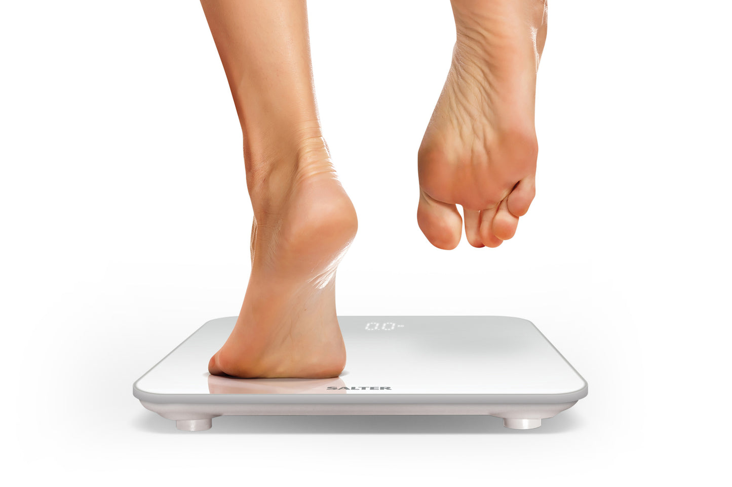 Salter Ghost Compact Bathroom Scale 180kg White