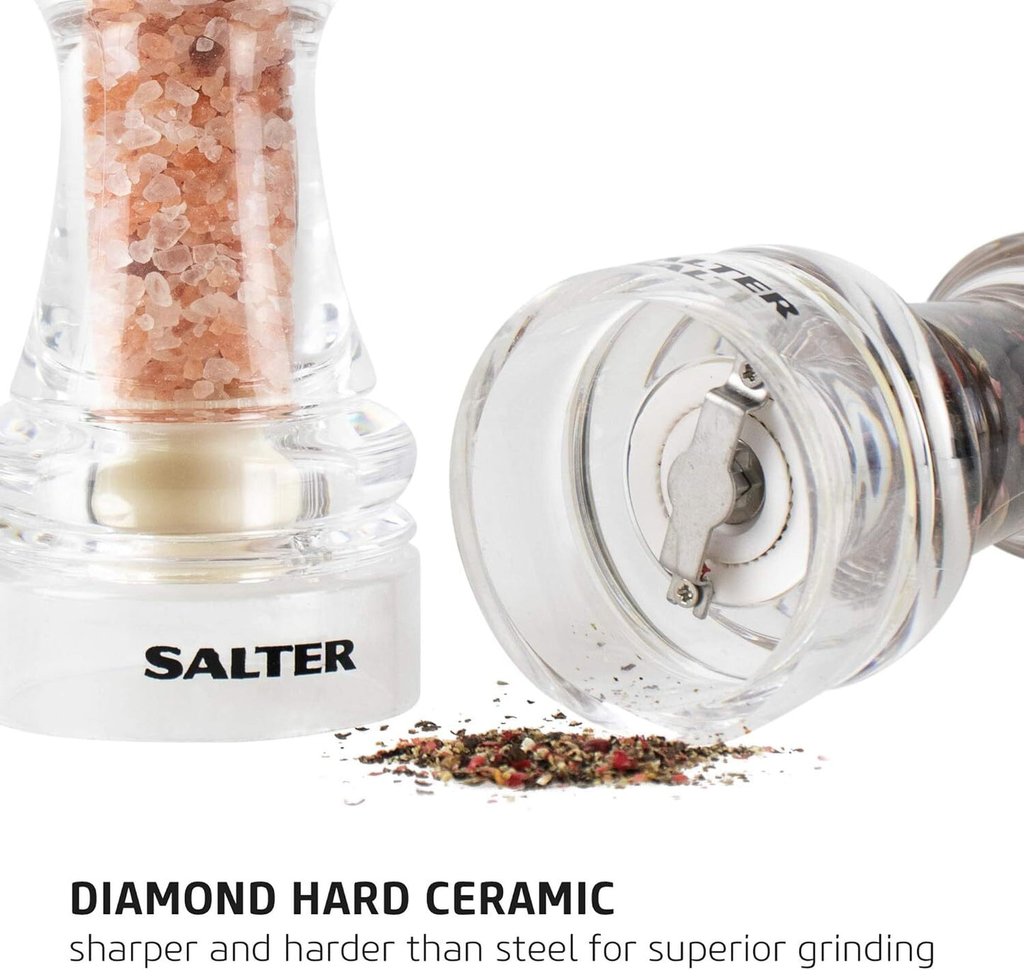 Salter Beech Wood Topped Salt & Pepper Mills