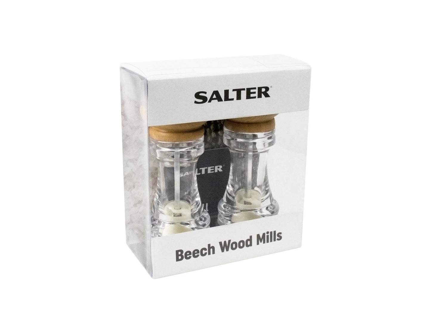 Salter Beech Wood Topped Salt & Pepper Mills