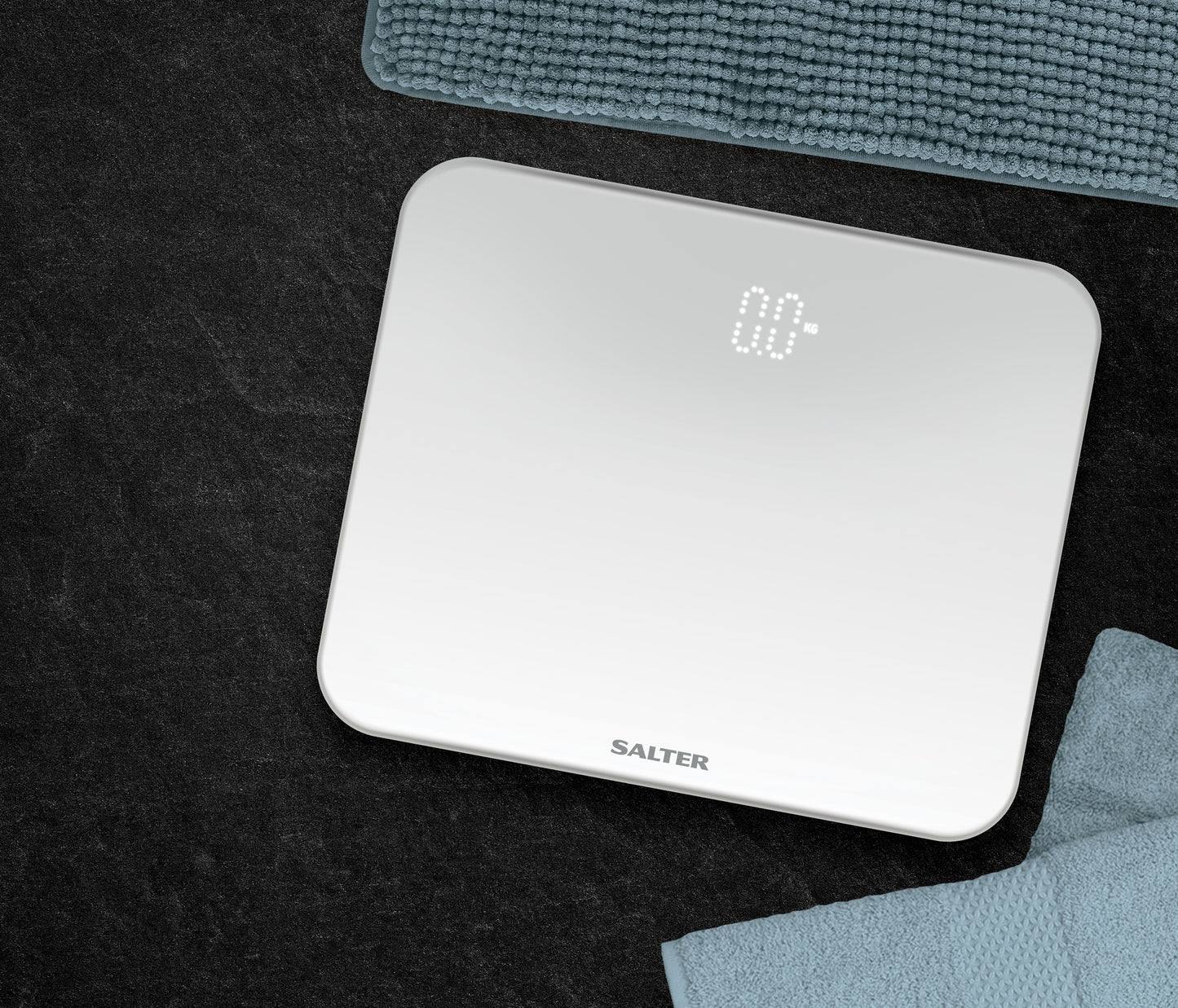 Salter Ghost Compact Bathroom Scale 180kg White