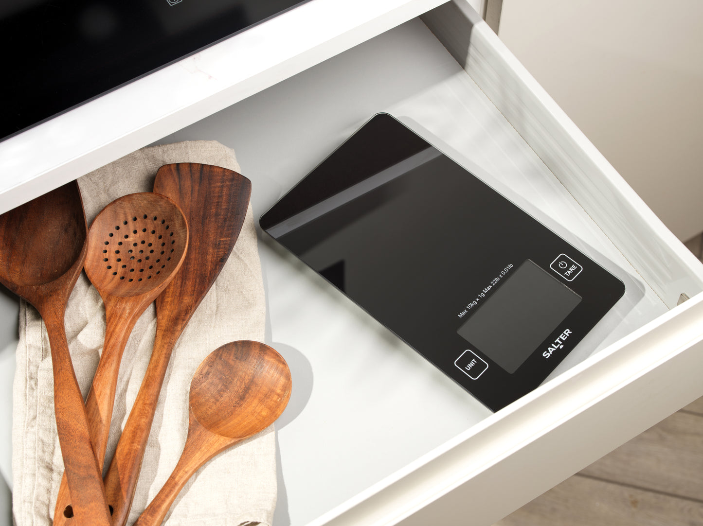 Salter Large Display Kitchen Scale 10kg Black